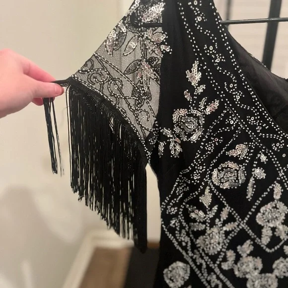 Babeyond- Flowery Multi-Layer Maxi Mermaid Plus Size Dress - Picture 7 of 17